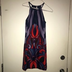 Banana Republic Halter Bright Print Sheath Dress